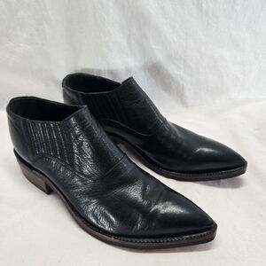 Tony Murga Size 11D Black Leather Custom Handmade Ankle Boots